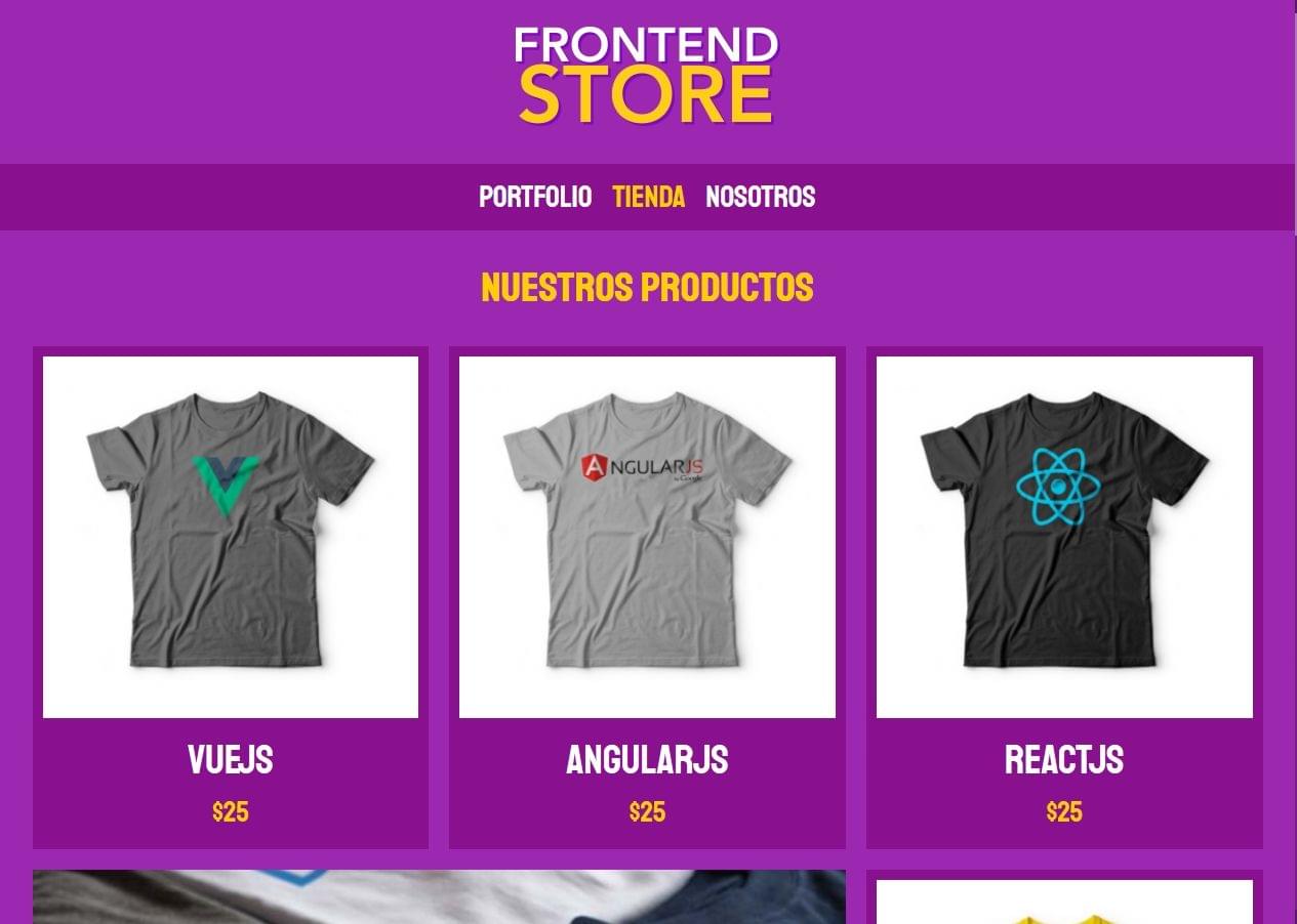 Tienda de venta de camisetas